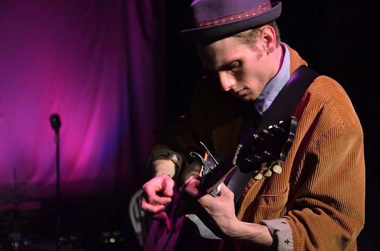 Photo: Brianna Digioia Tim Giles (The Narrator) New York Off-Broadway premiere of King’s River (Medicine Show Theatre)
