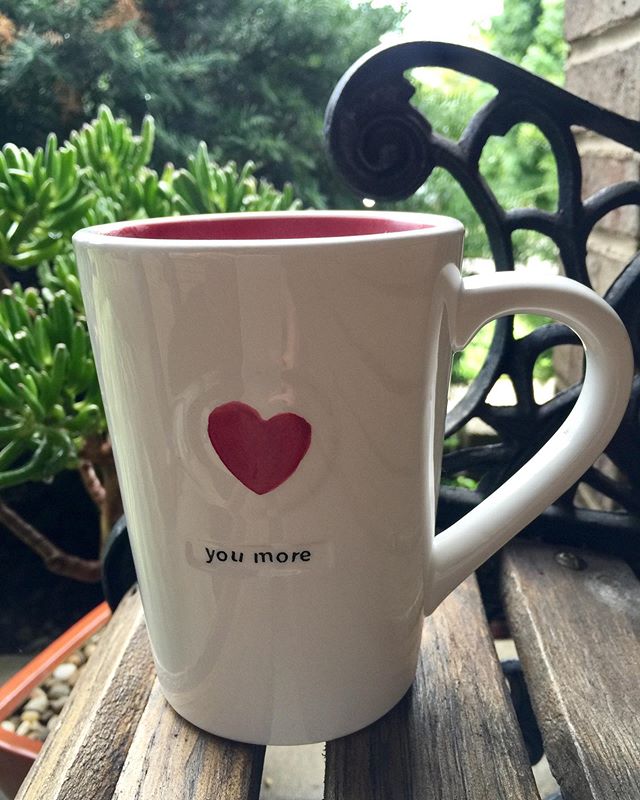One of my favorite morning rituals is drinking my first cup of coffee on the porch, enjoying some fresh air and being one on one with my thoughts.  I love spending time in solitude, regrouping and giving thanks for all the blessings in my life. 
My l