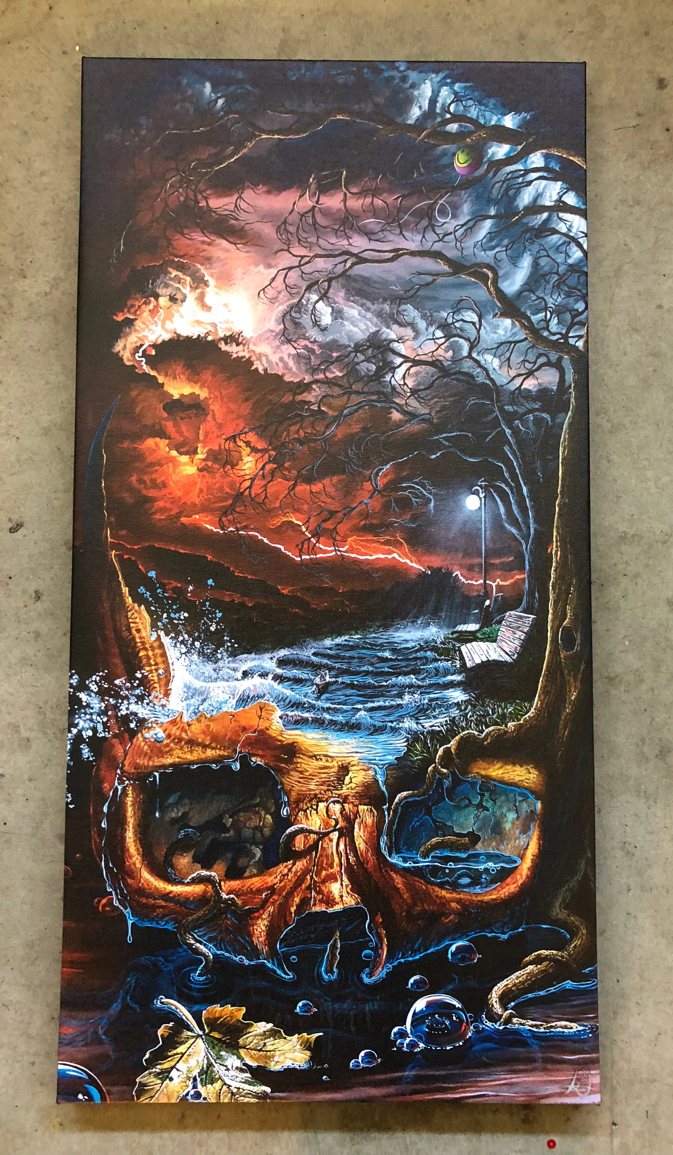 'Resistance' print on canvas 15x30"