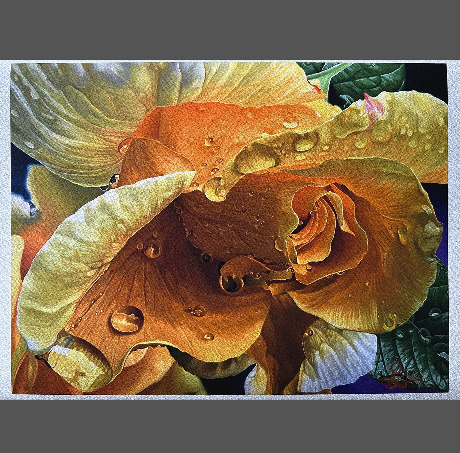 "Yellow Rose" print, 12x16 inches, on Fine Art paper