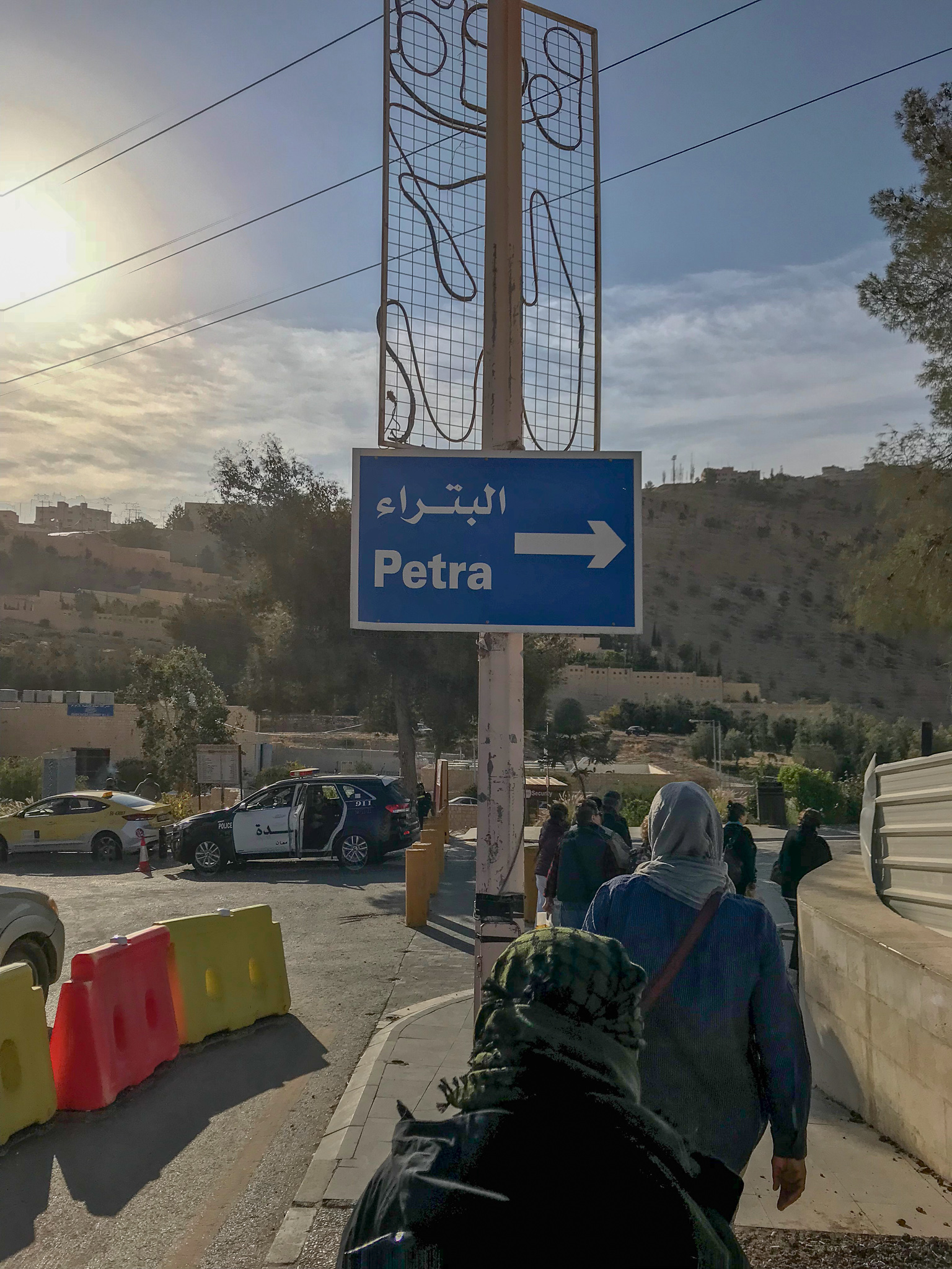 Going into the entrance of Petra. I can't believe that I am actually doing this (squeee)