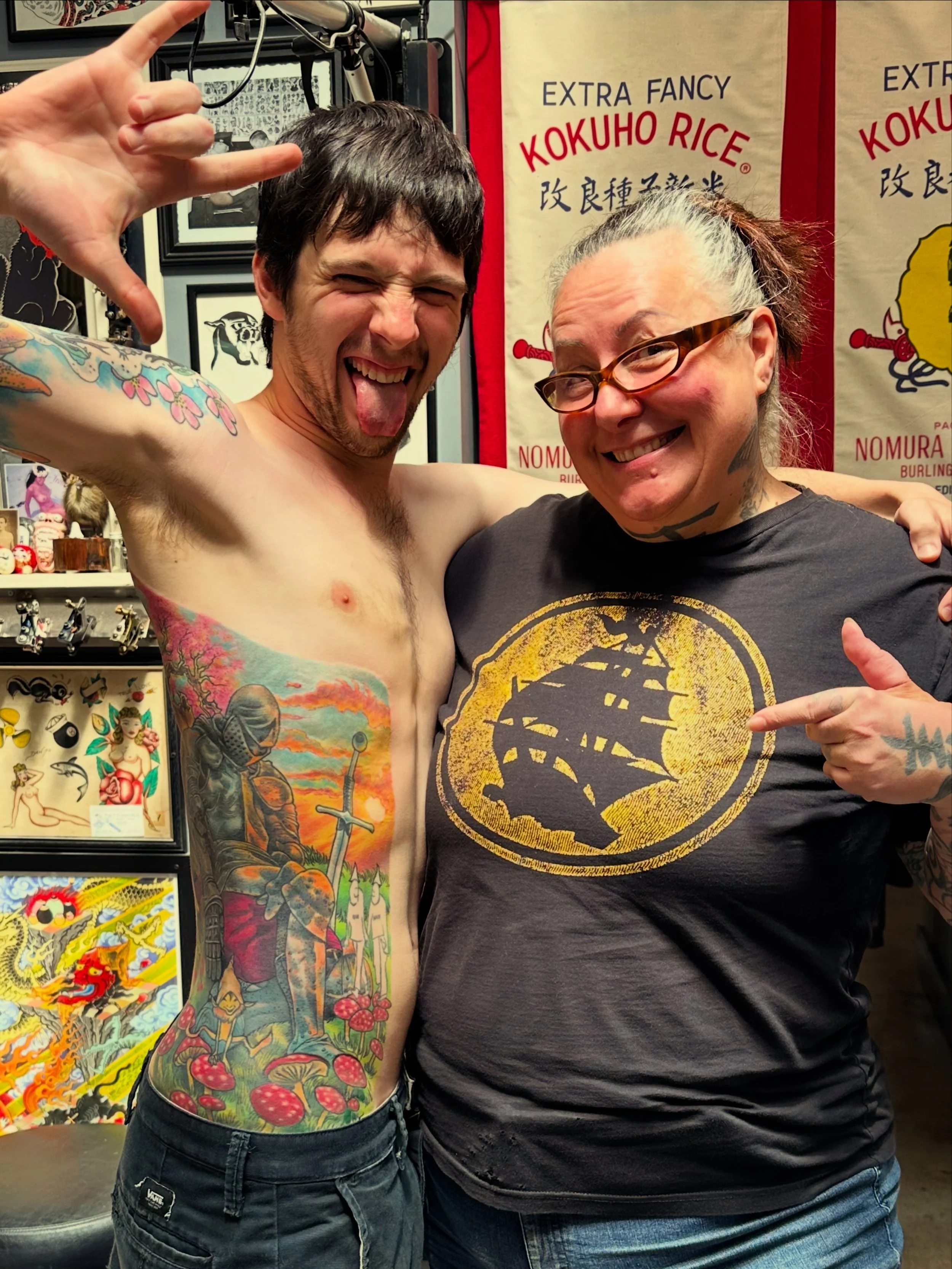 knight-bold-color-tattoo-msmikki-neotraditional-OPB-tiptop-fortune-tattoo-portland-oregon.JPG