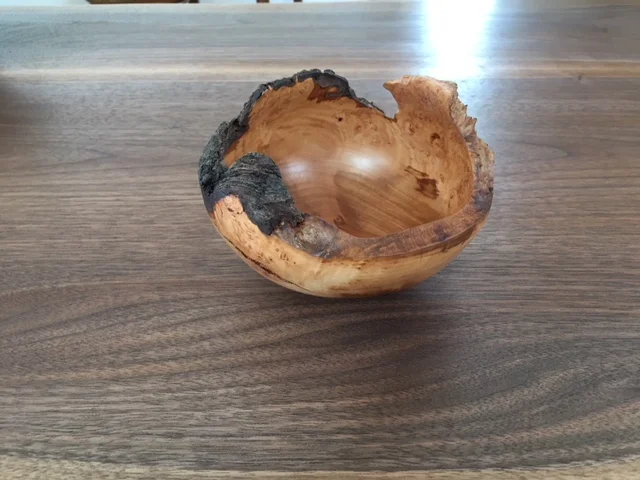 Apple burl bowl