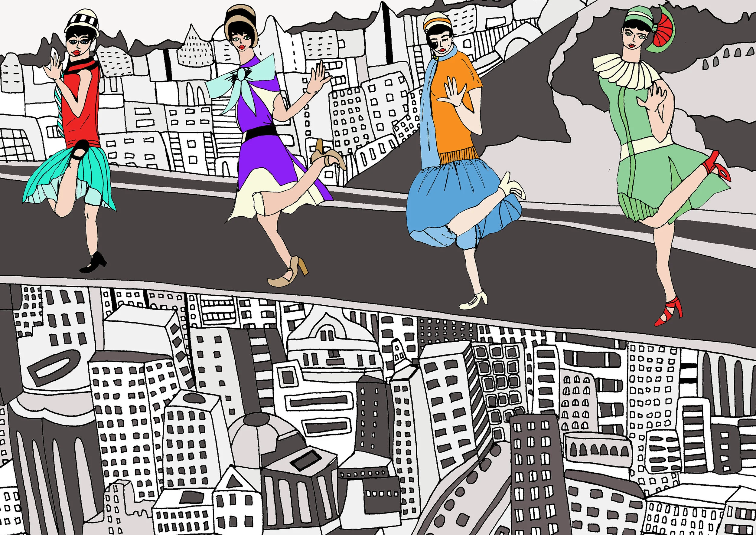 'Flappers Up The Empire State' - The result of a research project which focused on women’s roles, androgyny and stereotypes during the roaring 20’s