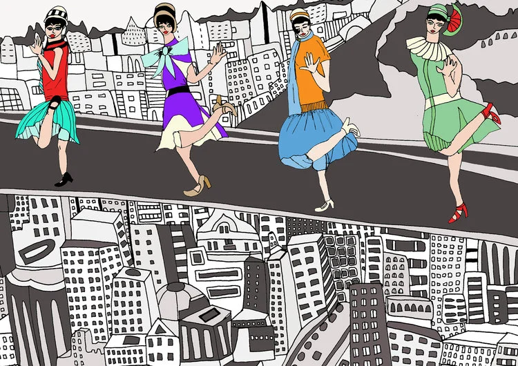 Flappers+Up+the+Empire+State+.jpg