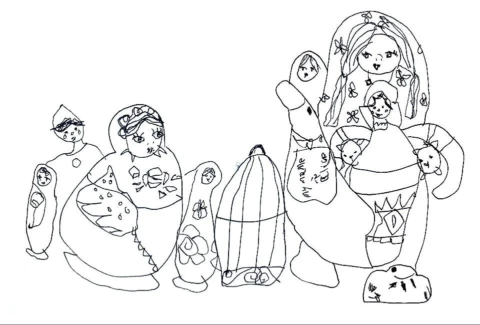 Continuous line, still life