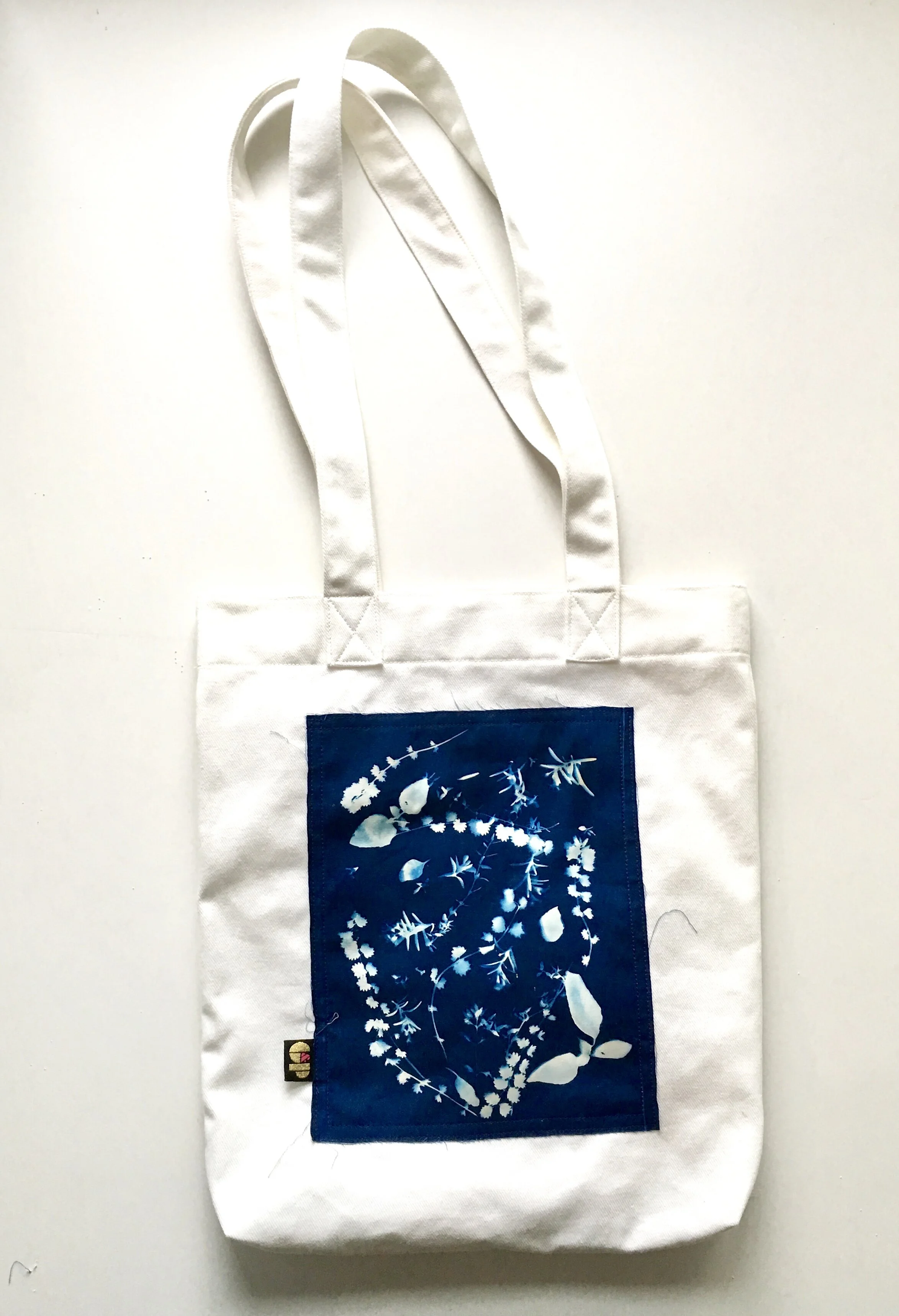 Herb Garden Cyanotype Tote Bag