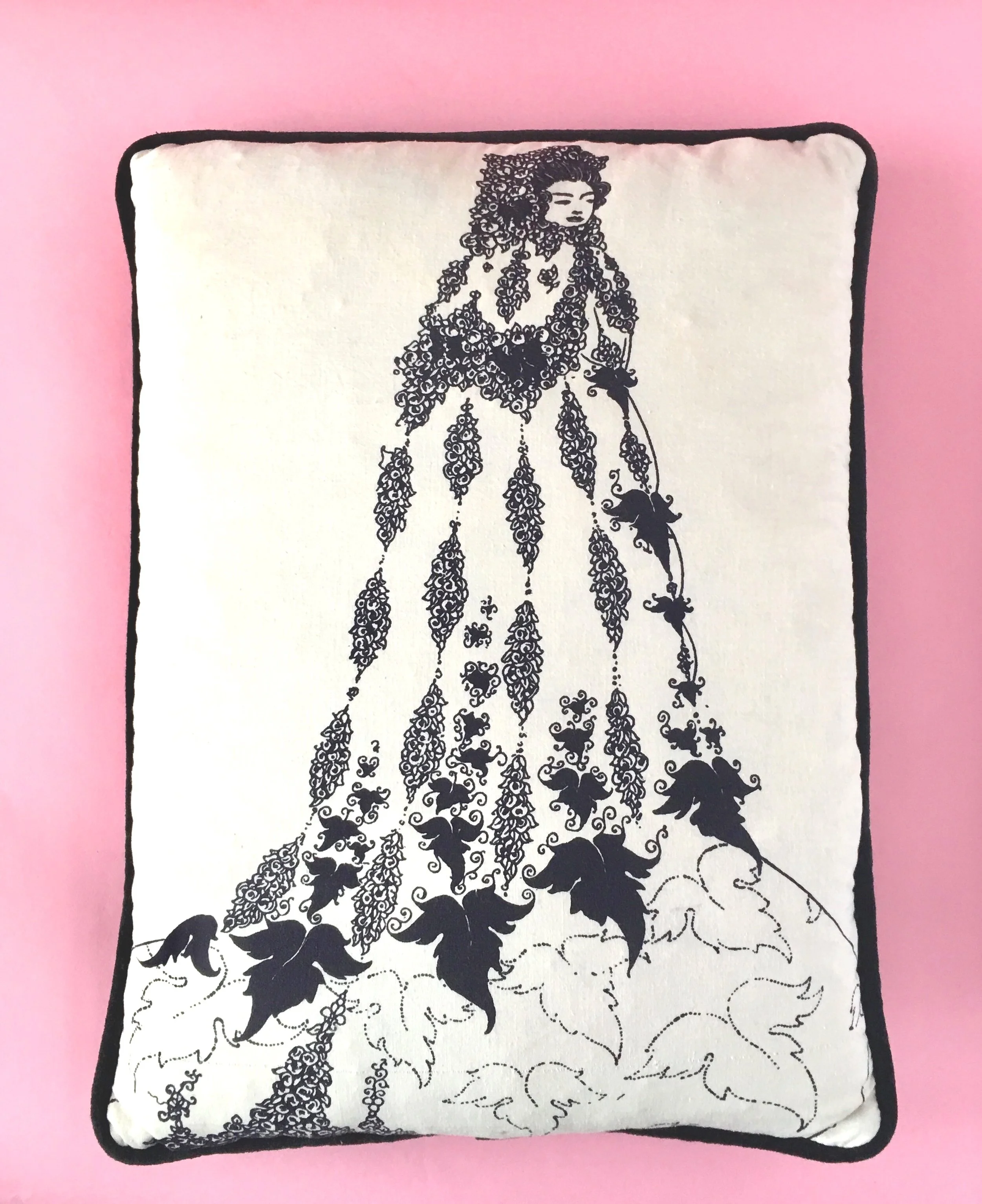 Nouveau Beardsley Pillow