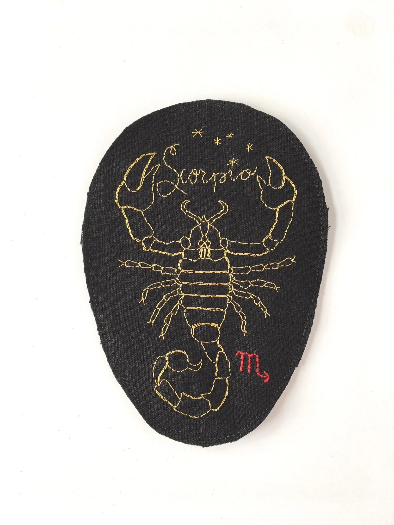 Scorpio Embroidery Patch