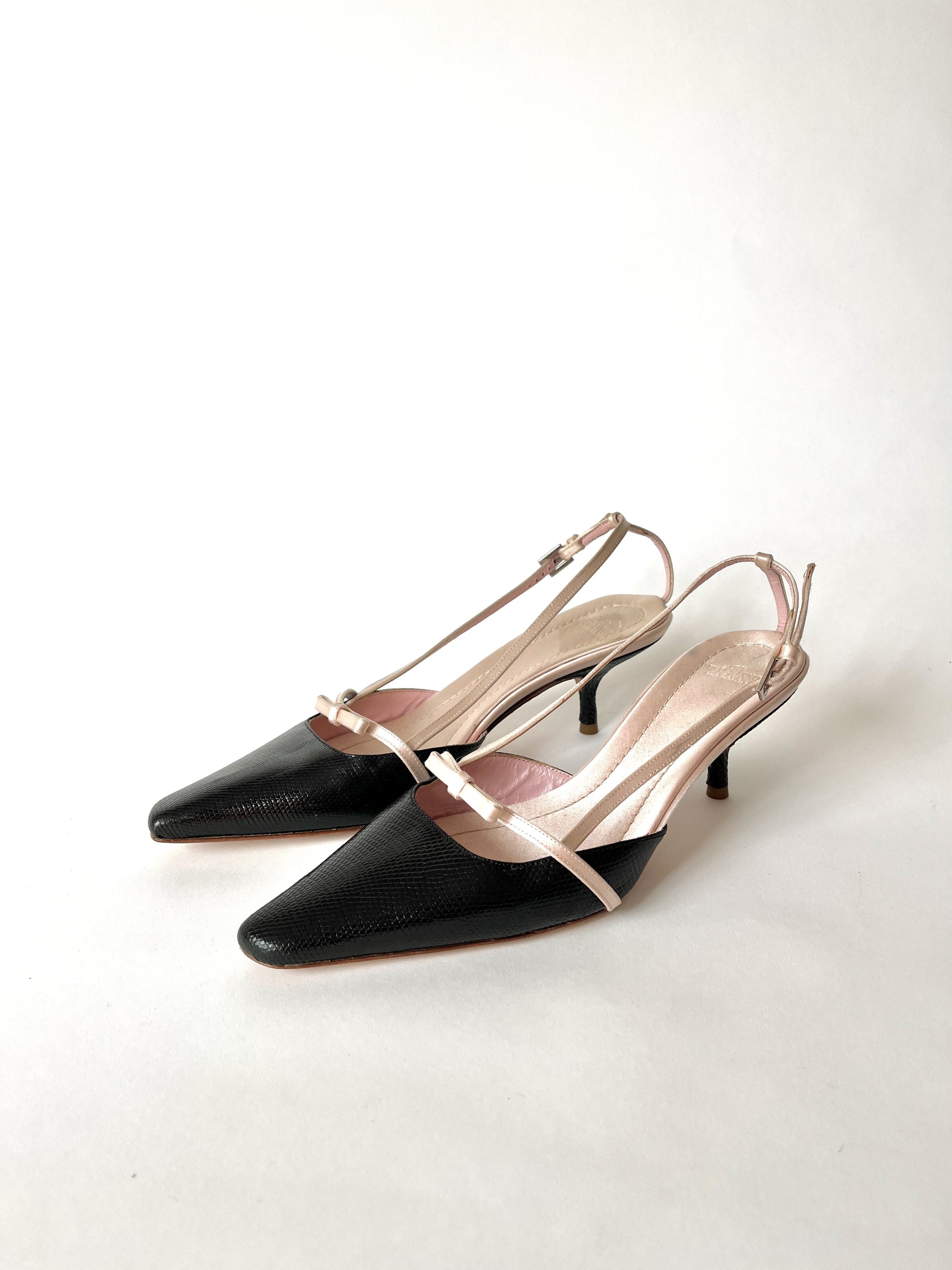 Valentino leather kitten heel shoe — GOODS and PROVISIONS