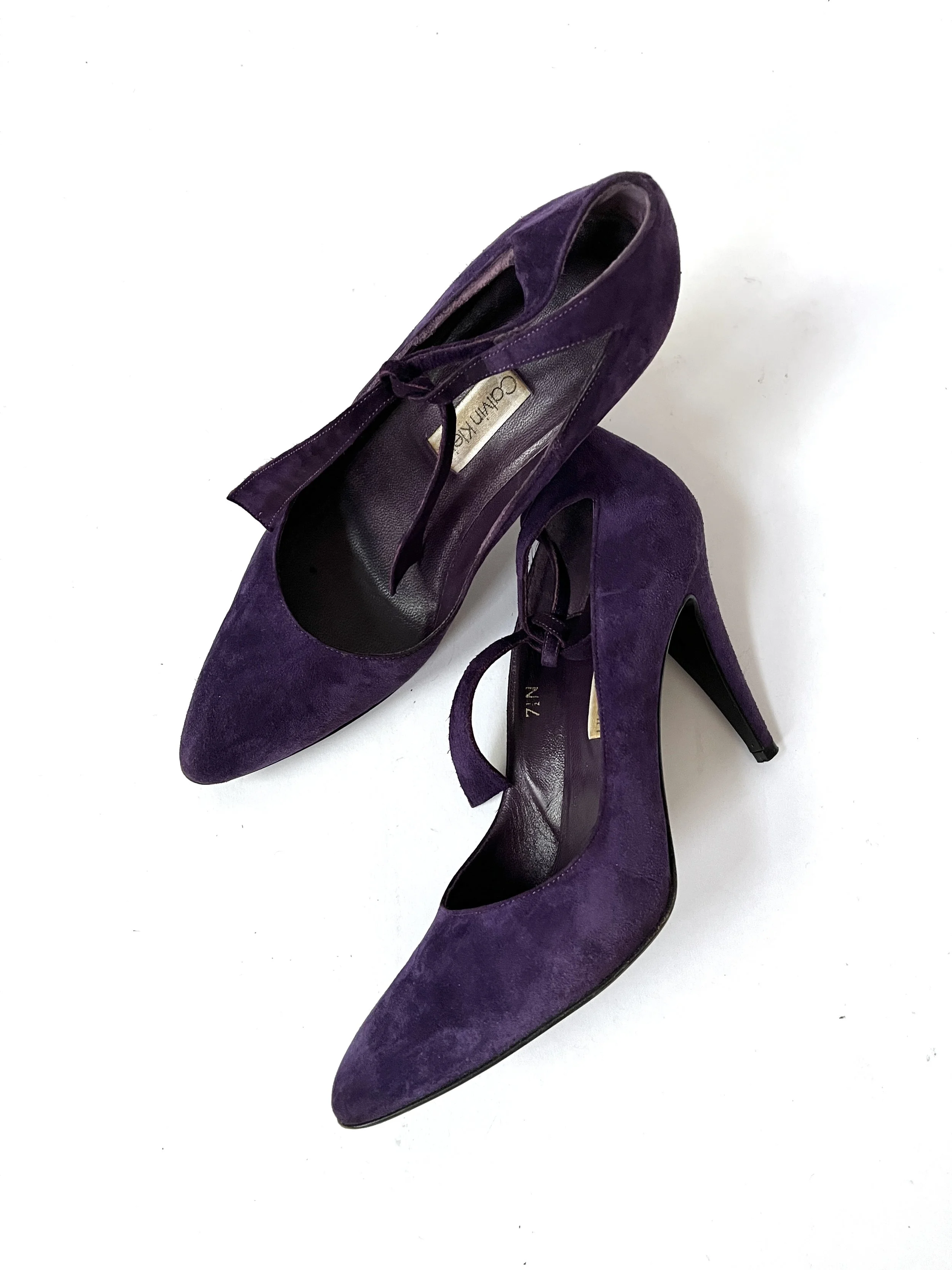 Vintage Calvin Klein Shoes Purple Suede