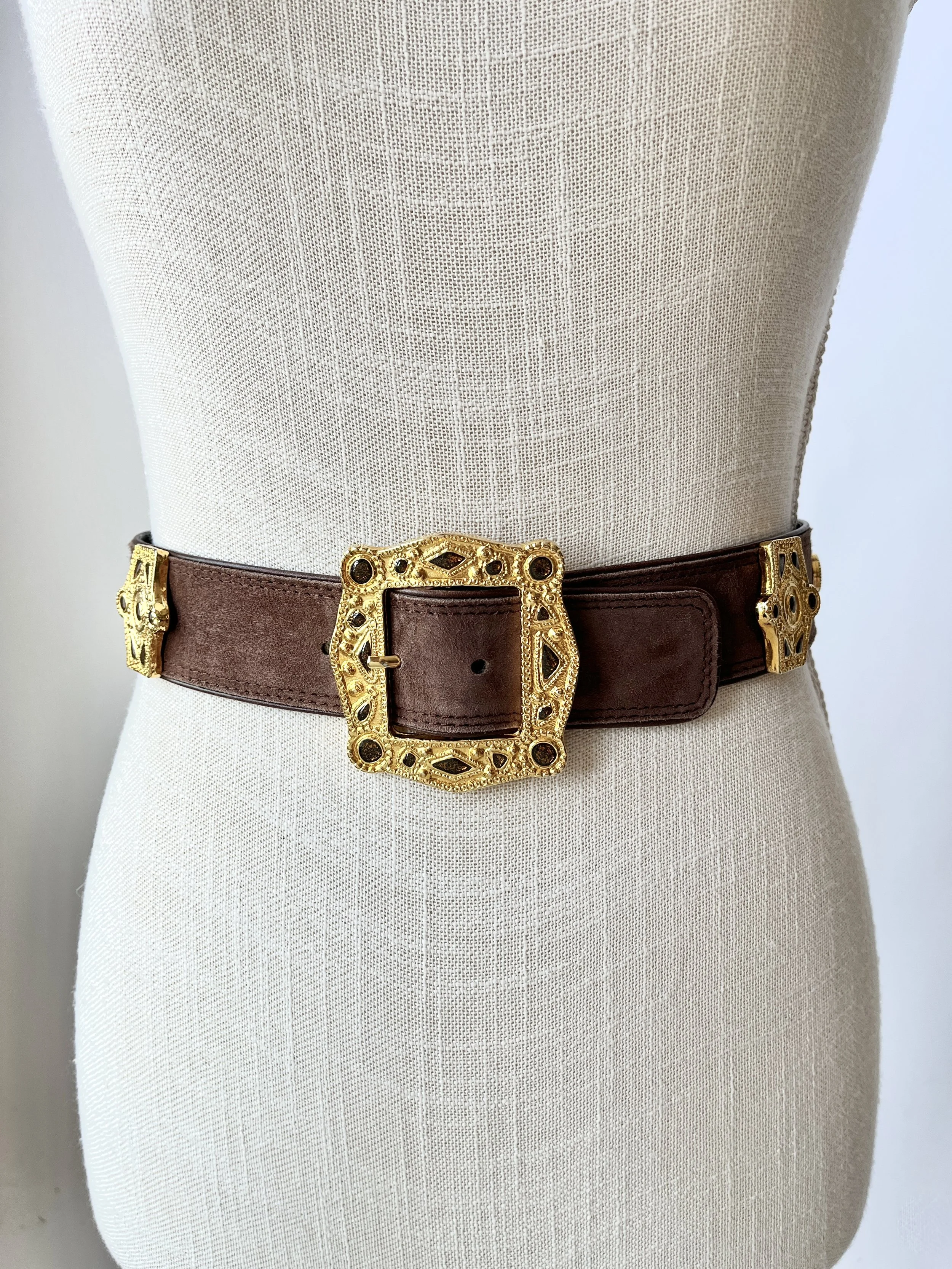 1980s Escada Suede Belt