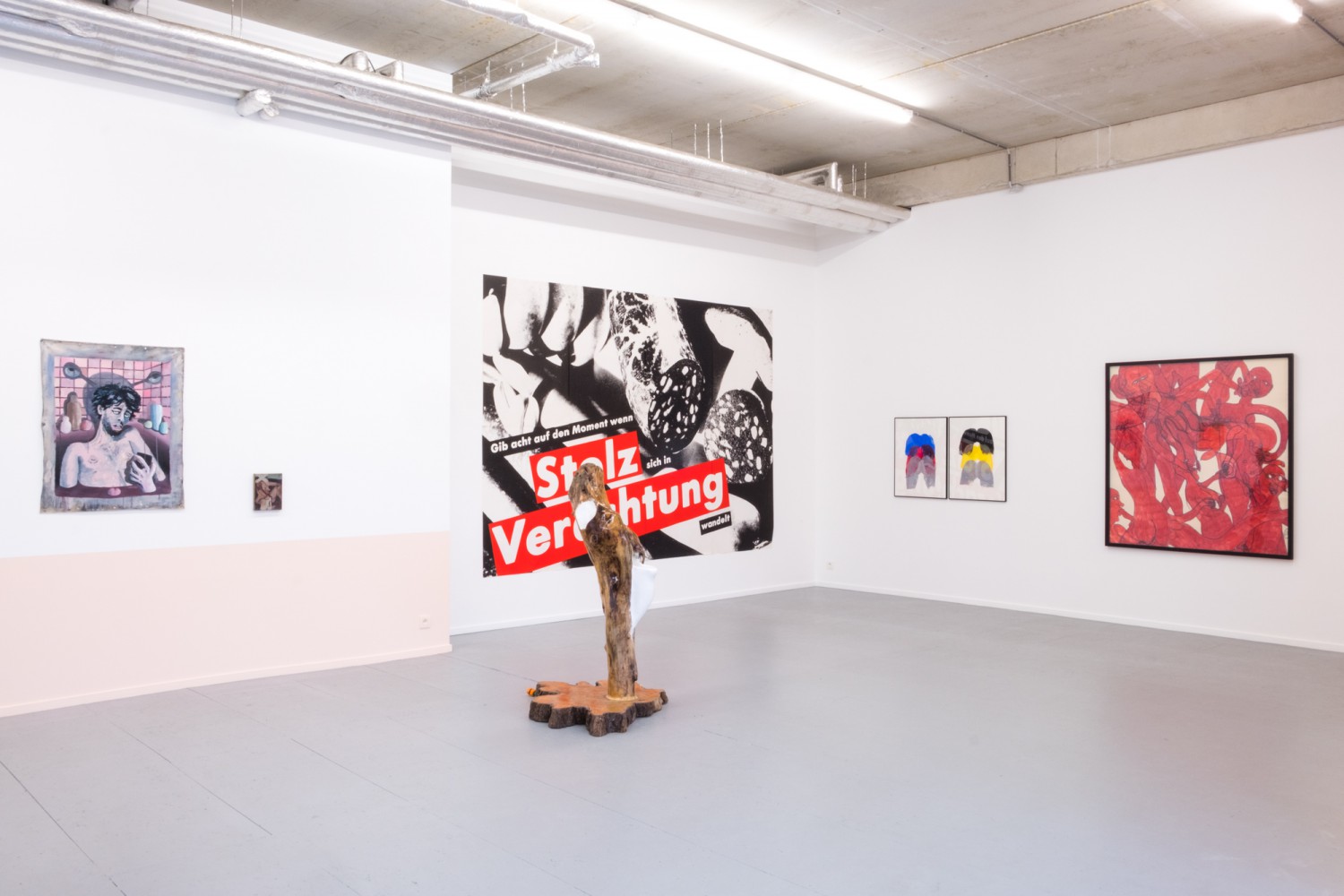  Lust, Laughter &amp; Liquor, 2018, groupshow at Sofie Van de Velde &amp; PLUS-ONE gallery, Antwerp.    Works by: Alphachanneling, Antwan Horfee, Barbara Kruger, Beni Bischof, Bruce Nauman, Bram Bogart, Carole Vanderlinden, Dennis Tyfus, Félicien Rop