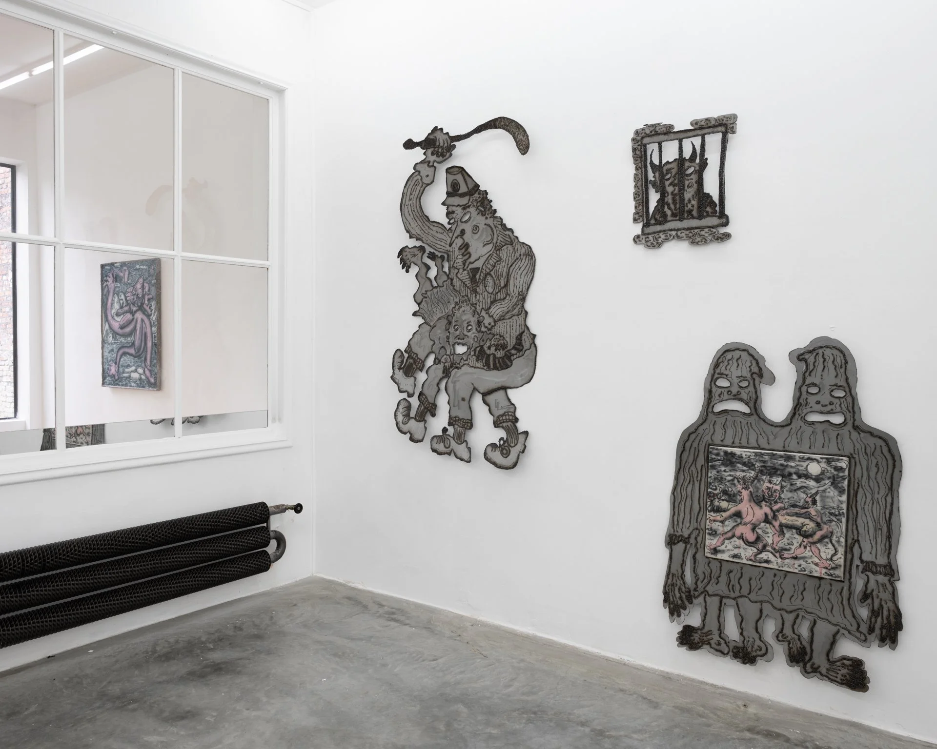  Exhibition view of Siamese Others, 2026, duo show by Elen Braga and William Ludwig Lutgens. 