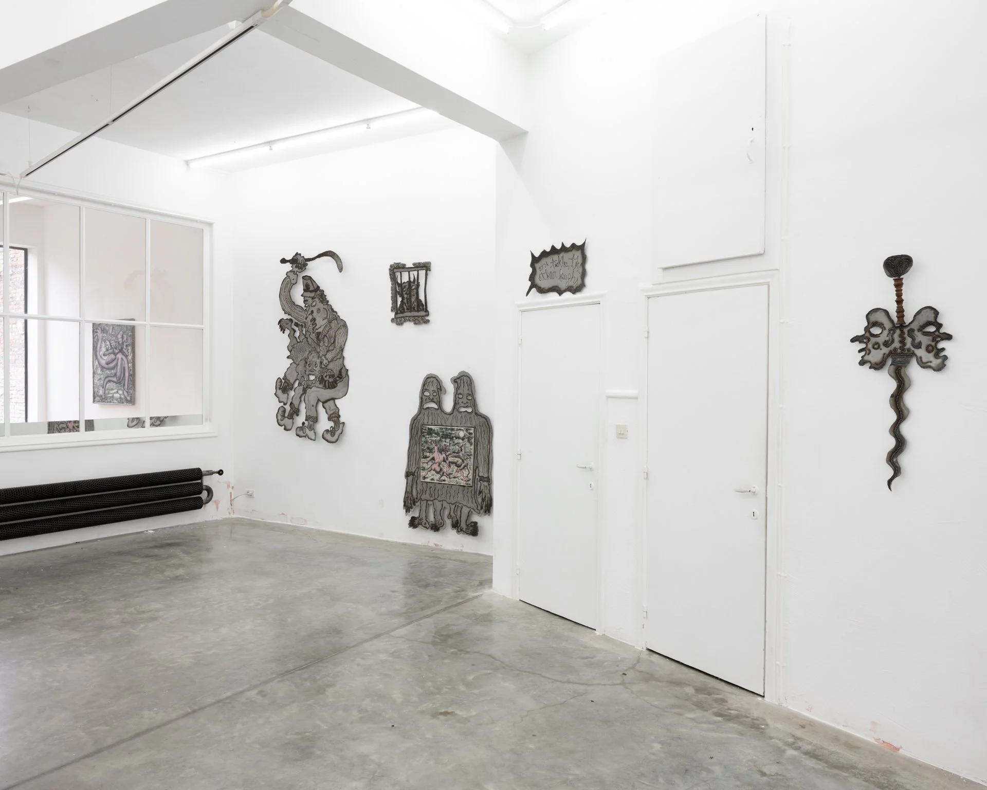 Exhibition view of Siamese Others, 2026, duo show by Elen Braga and William Ludwig Lutgens. 