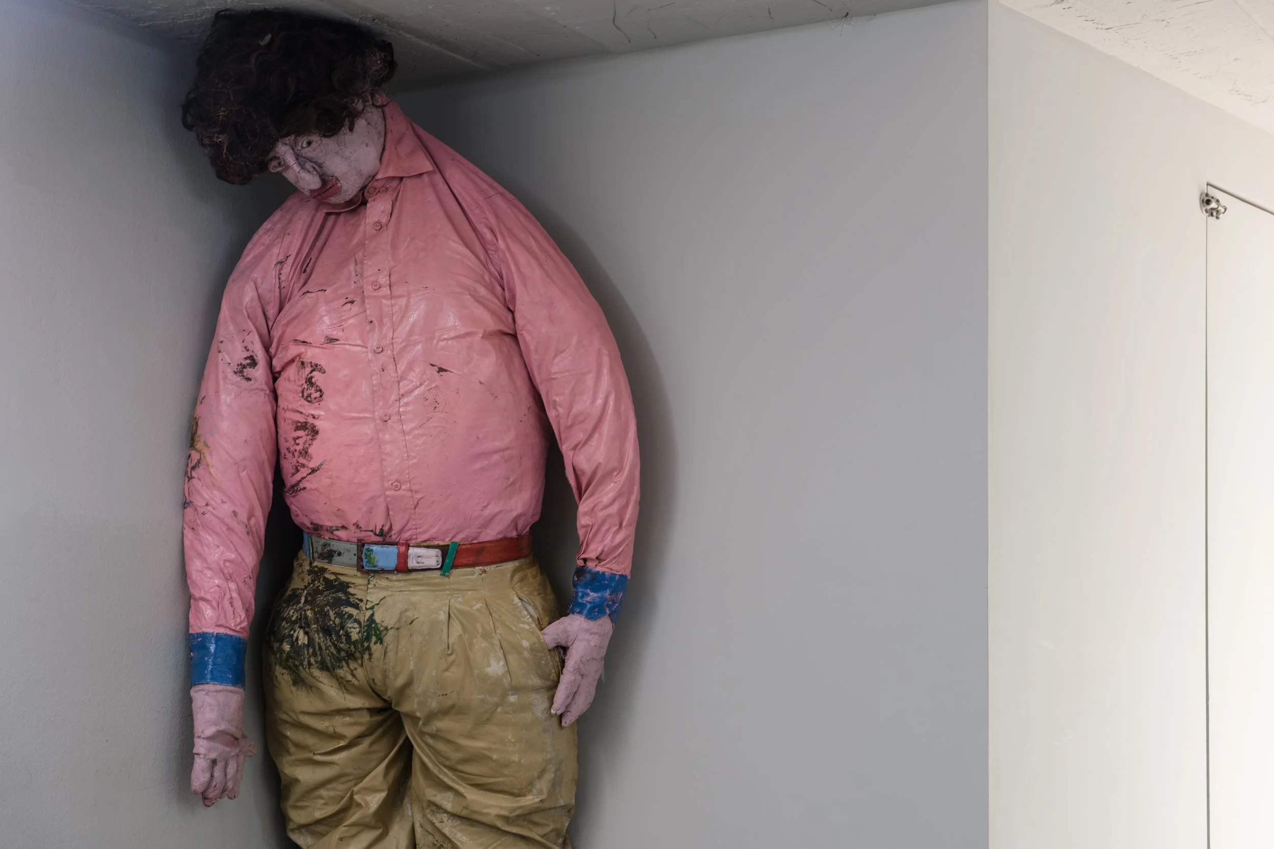  Florida (puppet painting), 2023, oil paint on fabrics, life-size dimensions 