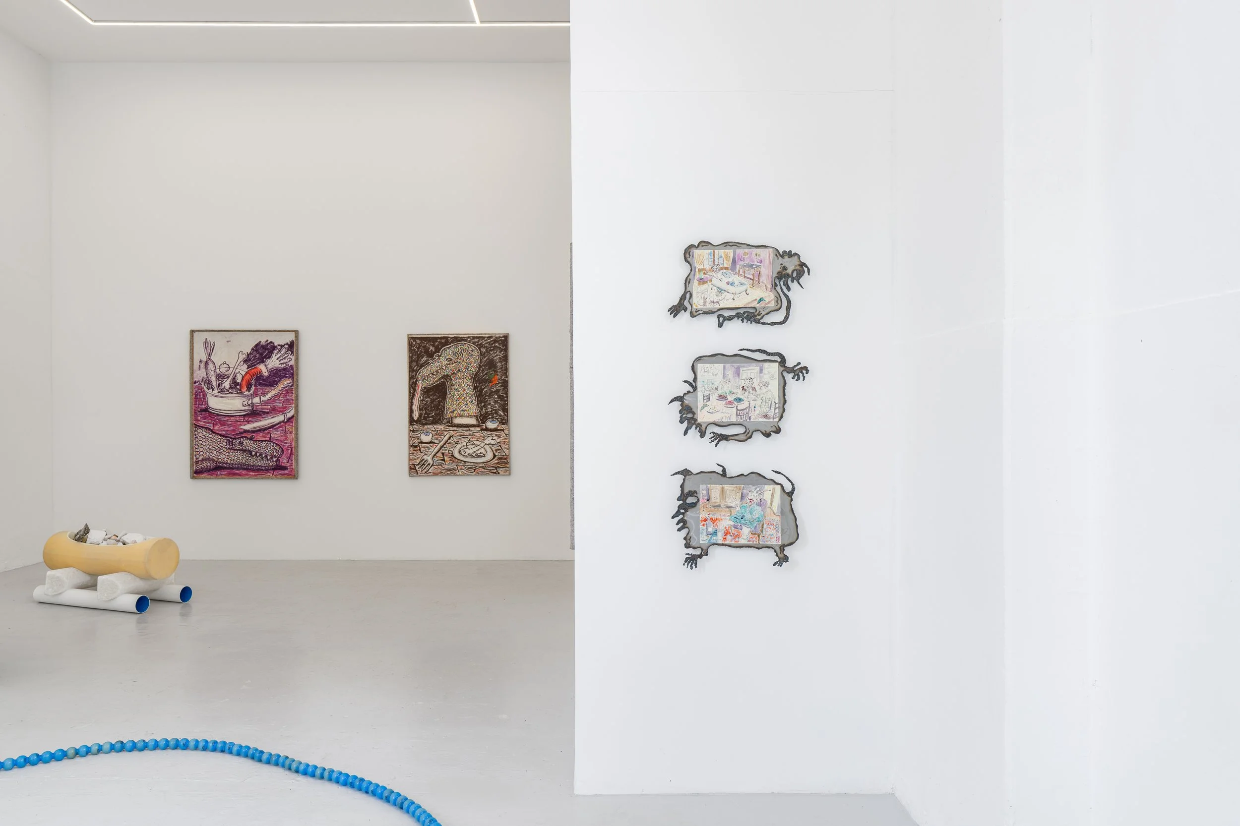  Exhibition view of Cascade of Failures, duo with Alexandra Phillips, Galerie Fleur &amp; Wouter, Amsterdam (NL).  