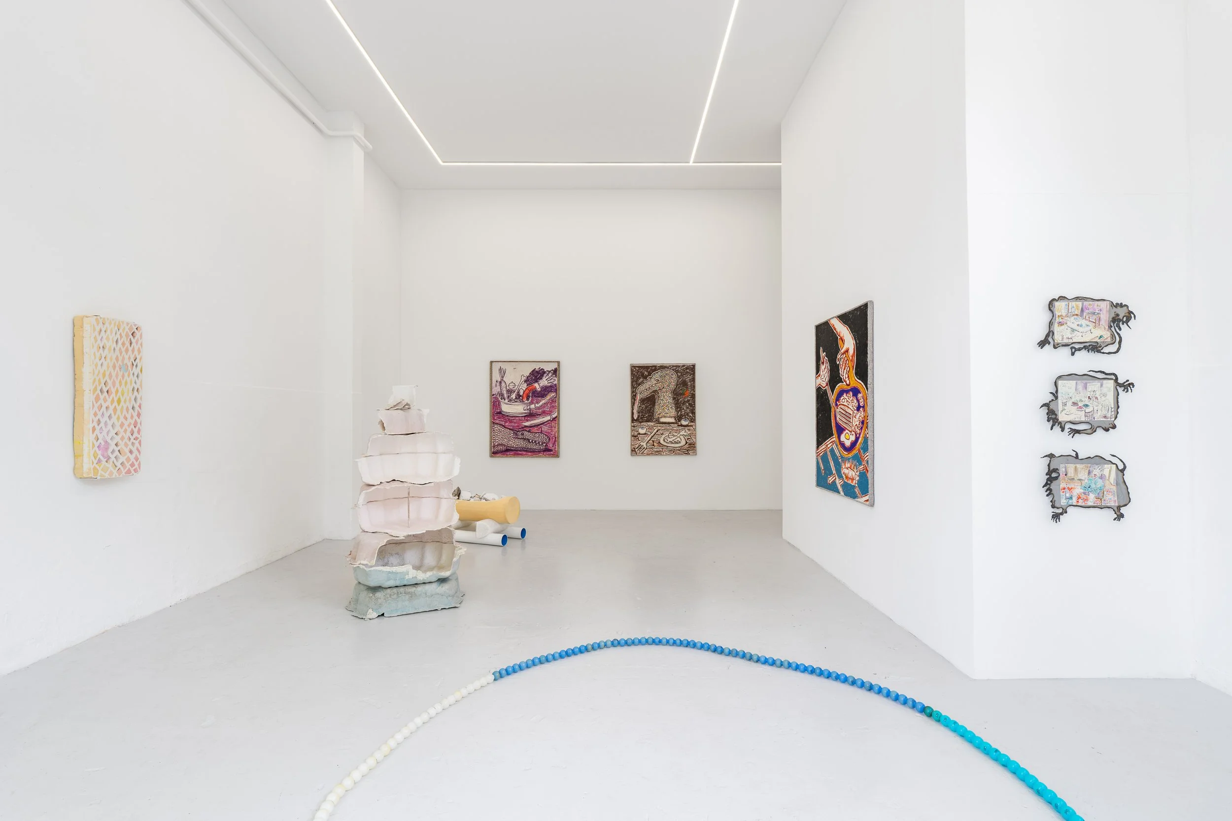  Exhibition view of Cascade of Failures, duo with Alexandra Phillips, Galerie Fleur &amp; Wouter, Amsterdam (NL).  
