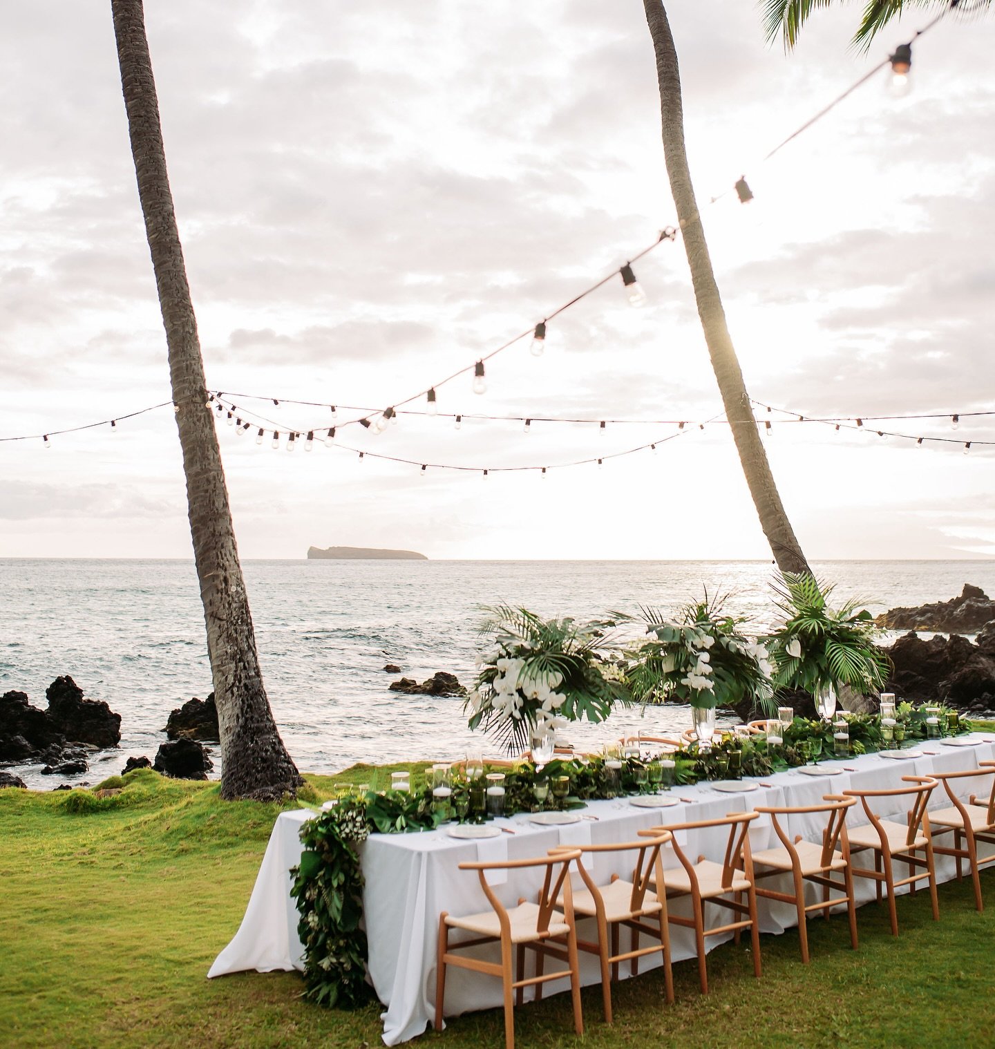 Take us back to this special wedding at the White Orchid Beach House featuring a lush tropical reception, an oceanfront view, and the warmth of golden hour lighting, the cherry on top to this perfect day! 

Event Design &amp; Coordination @whiteorchi