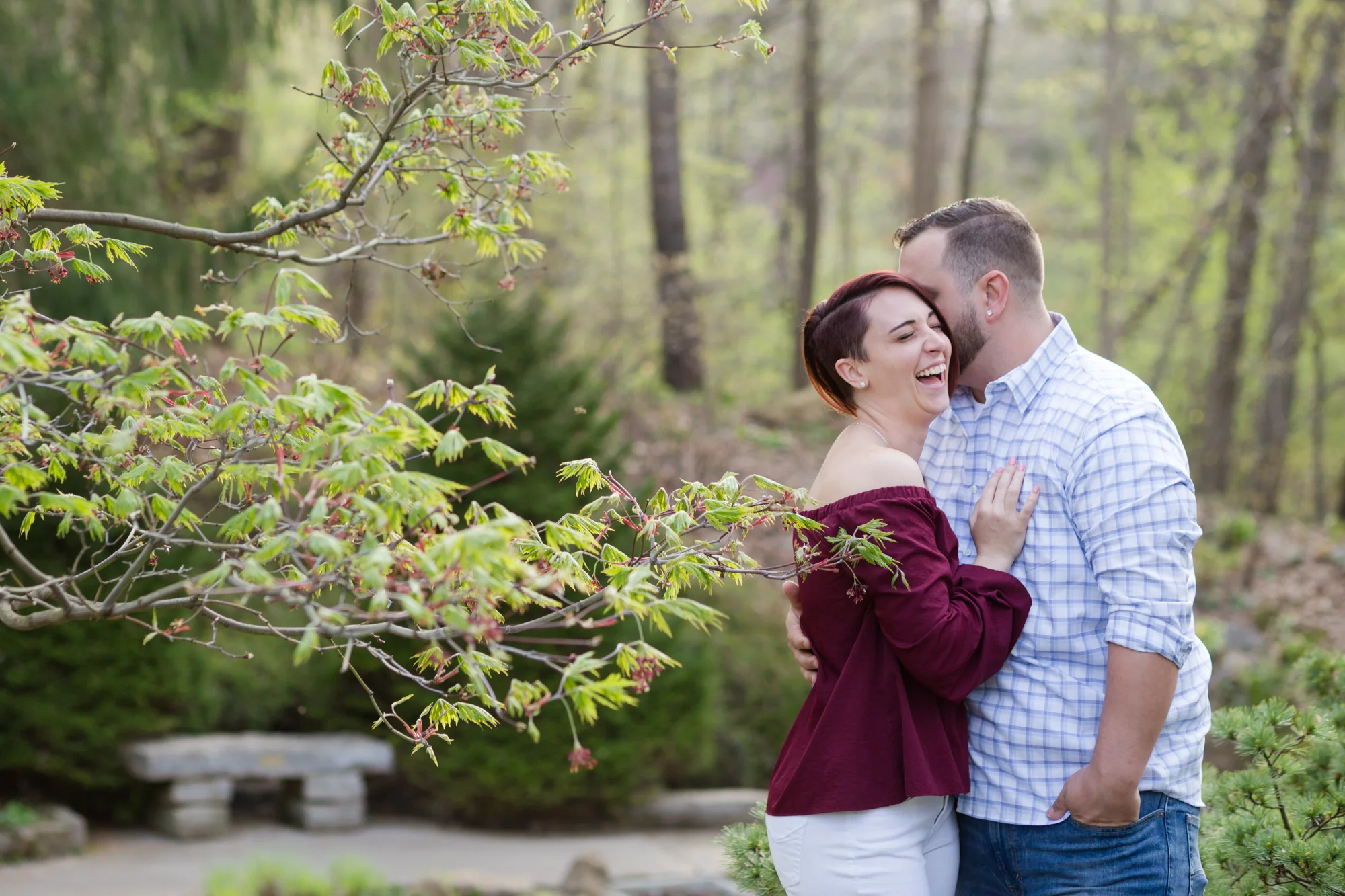 Classic Inniswood Metro Gardens Engagement Photos In Westerville