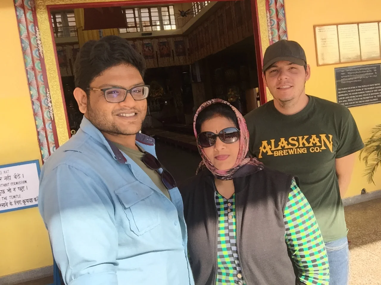 Me, my mother, and my sound engineer.