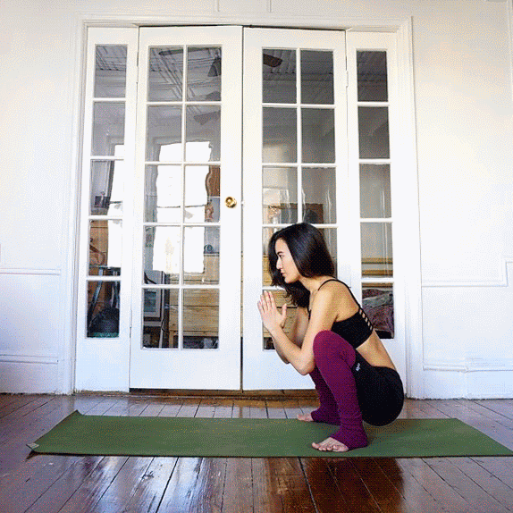 yoga transition gif