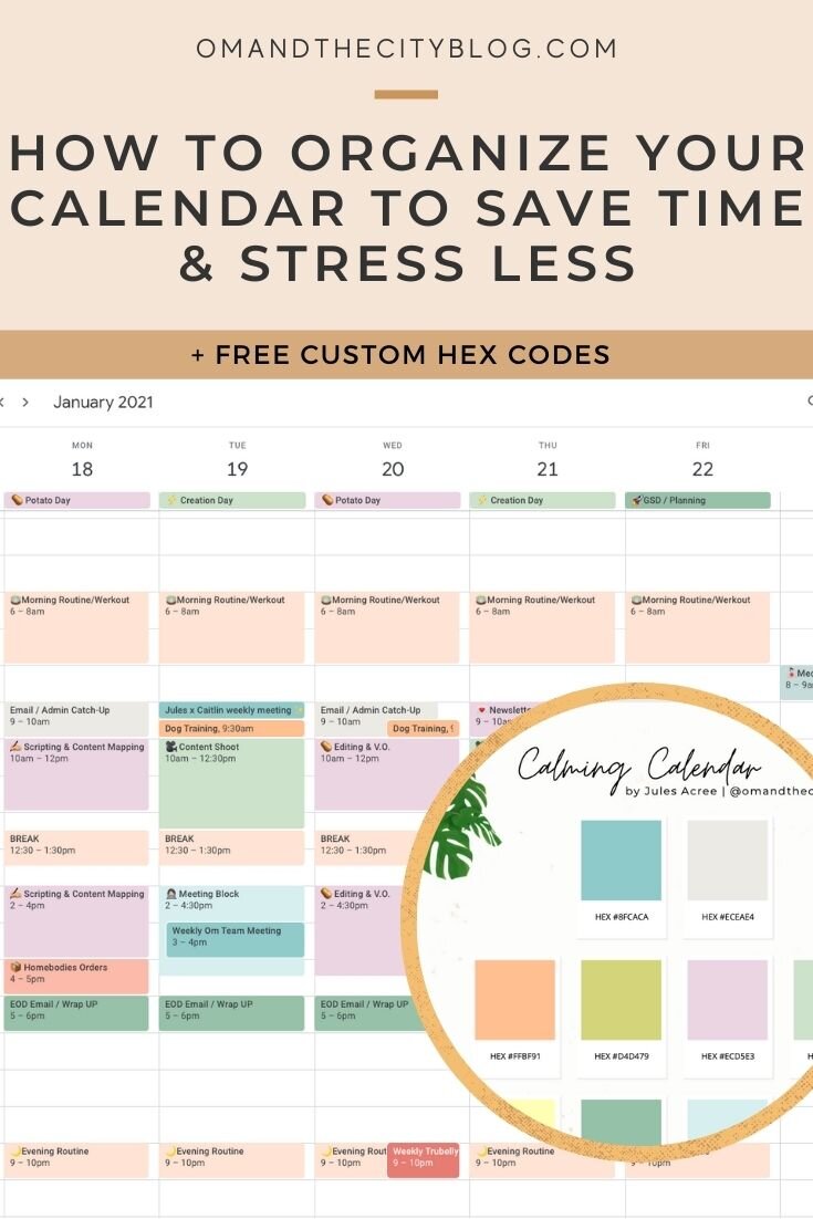 How I Organize My Calendar | Task Batching, Efficiency, Stressing Less | I'm showing you what my calendar actually looks like and how I organize my calendar to get the most out of my time, plan my weeks, stay organized, and stress less. #productivit…