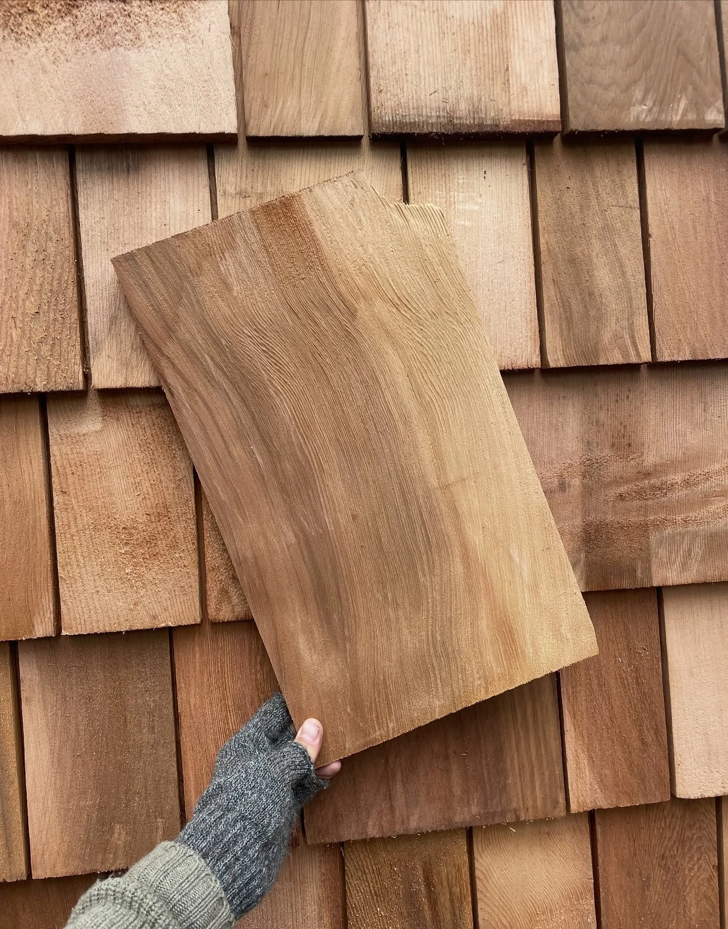 Many of our tiny houses wear shingles, not just for looks (though we love that timeless texture), but because they breathe, flex and age beautifully with the house. FUN FACT: Cedar shingles have been used for centuries because they naturally resist d
