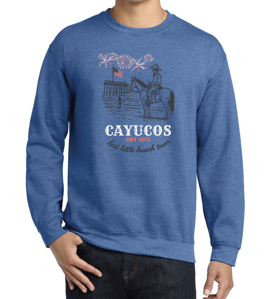 Cayucos 4th of July Crewneck Sweatshirt