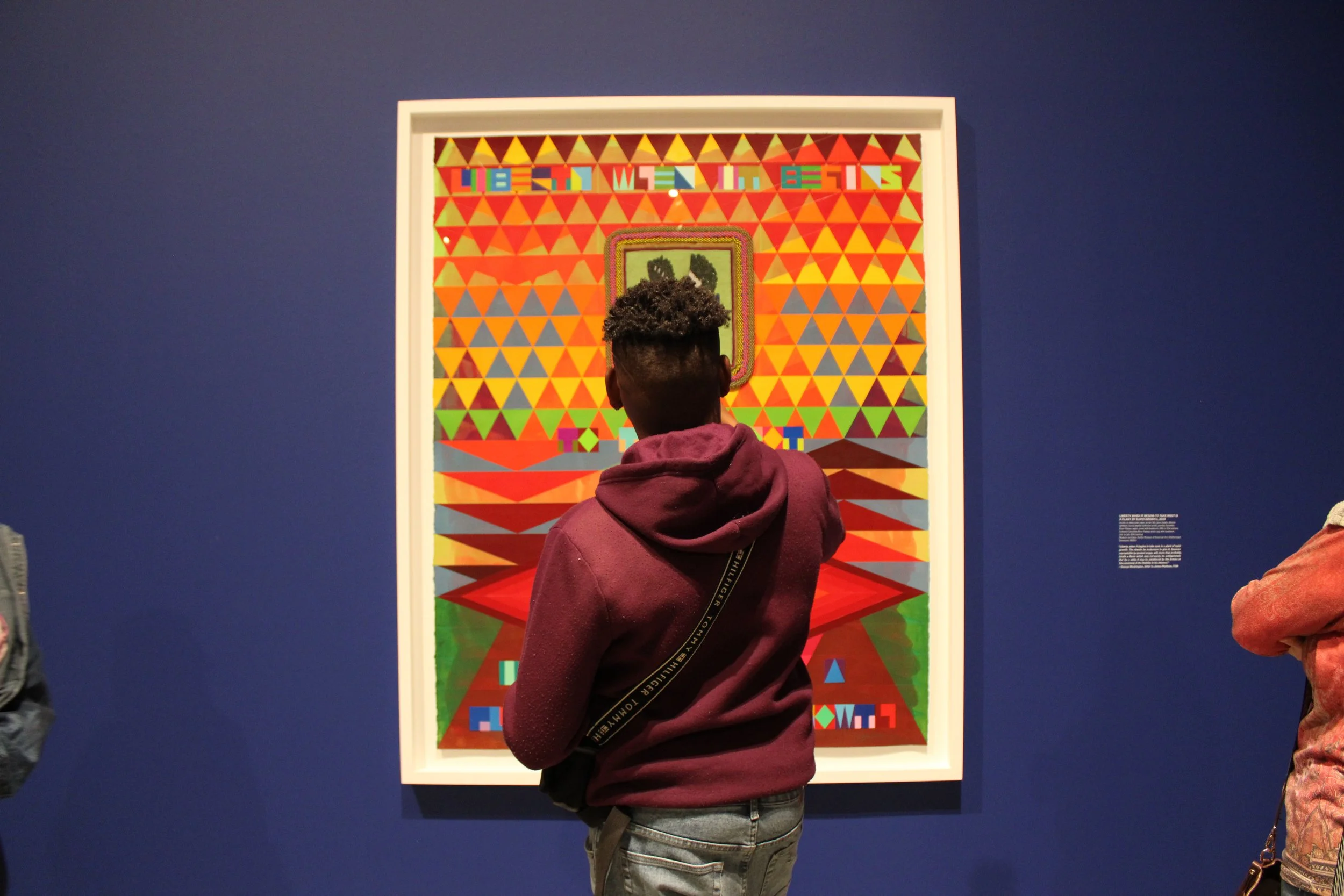 Student during a field trip visit to the Broad, 2025