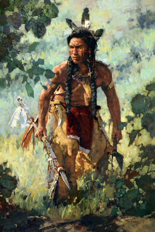 *****SOLD***** "IN SILENT PURSUIT" - oil on linen - 36" x 24"