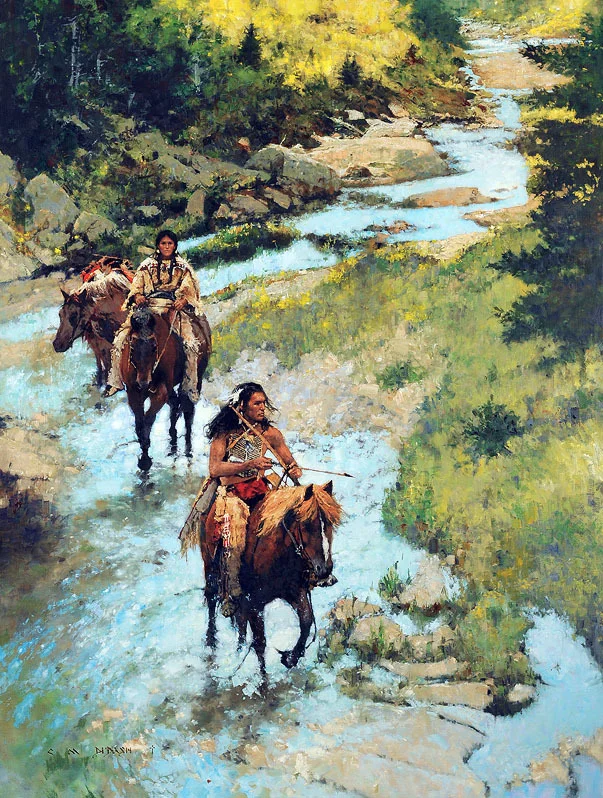 ****SOLD*** * "A JOURNEY'S GUARDIAN" - oil on linen - 48"h x 36"w