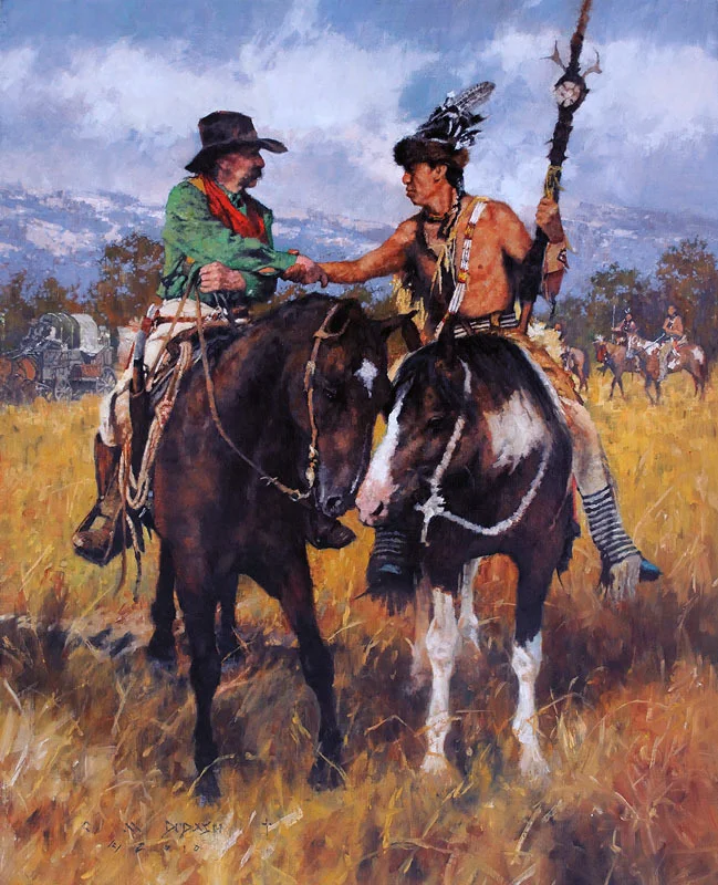 "OLD FRIENDS" - oil on linen - 30"h x 24"w - SOLD