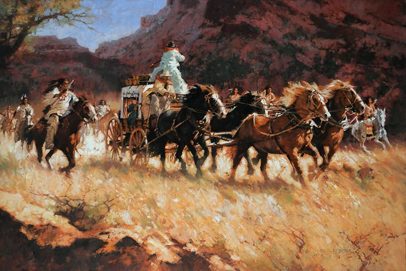 "OUTNUMBERED" - oil on linen - 24"h x 36"w - SOLD