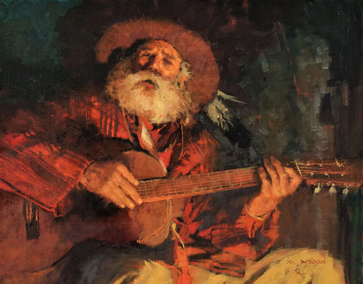 *****SOLD***** "SINGIN' THE COAL MINER BLUES" - oil on linen - 16" x 20"