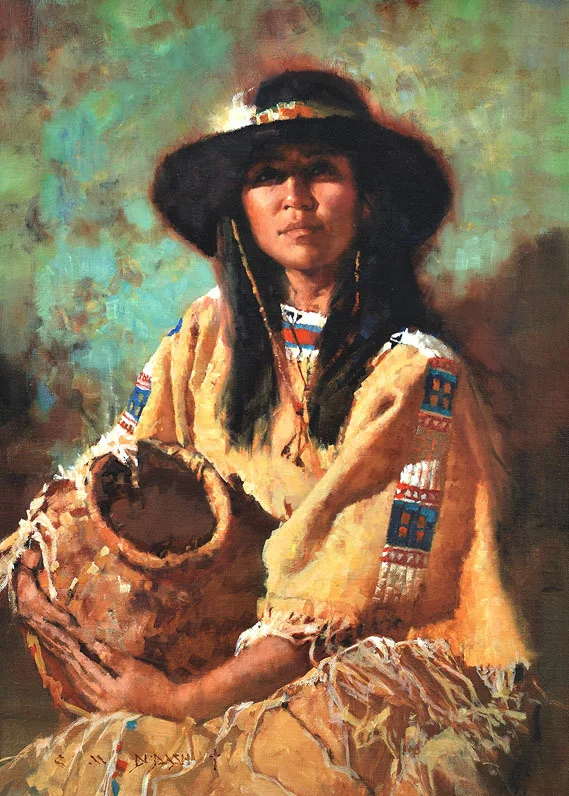 ****SOLD**** "SERENITY" - oil on linen - 21"h x 15"w