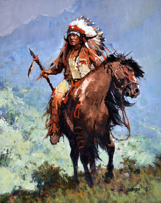 ****SOLD**** "READY AND UNAFRAID" - oil on linen - 14"h x 11"w