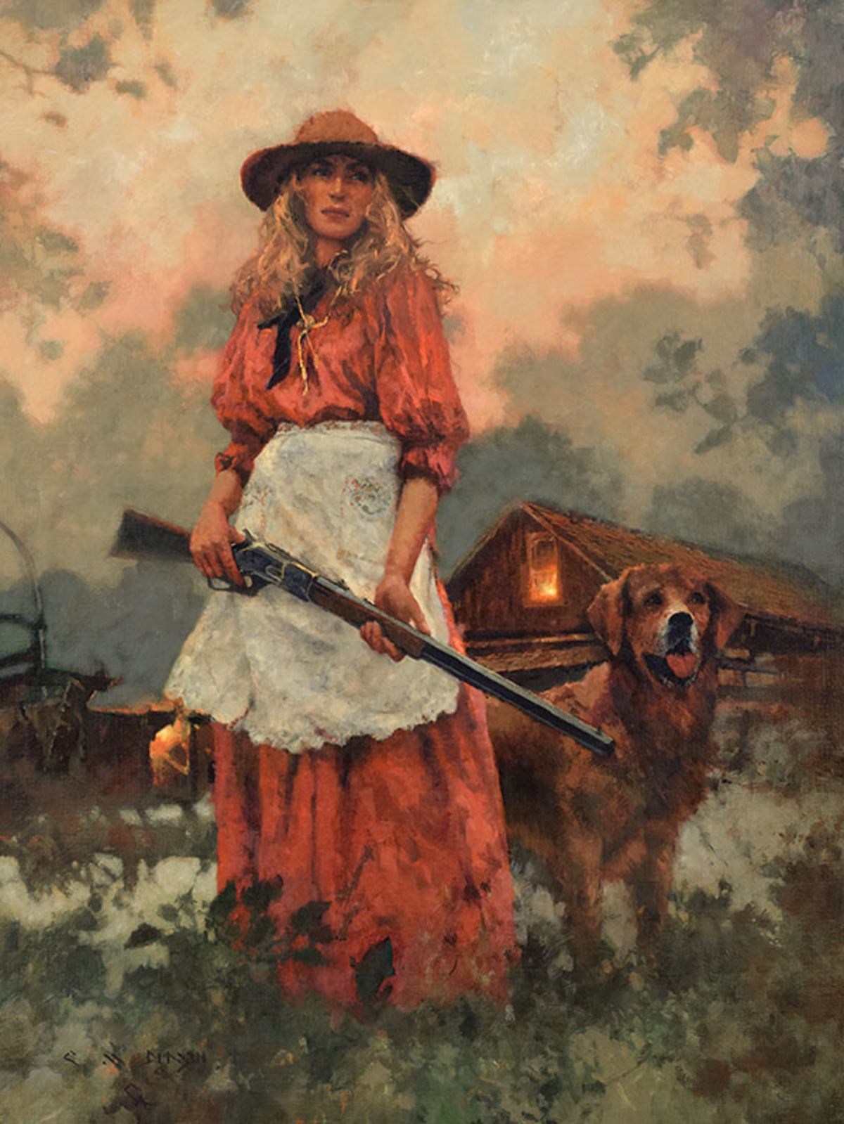 *****SOLD***** "STANDING TALL" - oil on linen - 32"h x 24"w