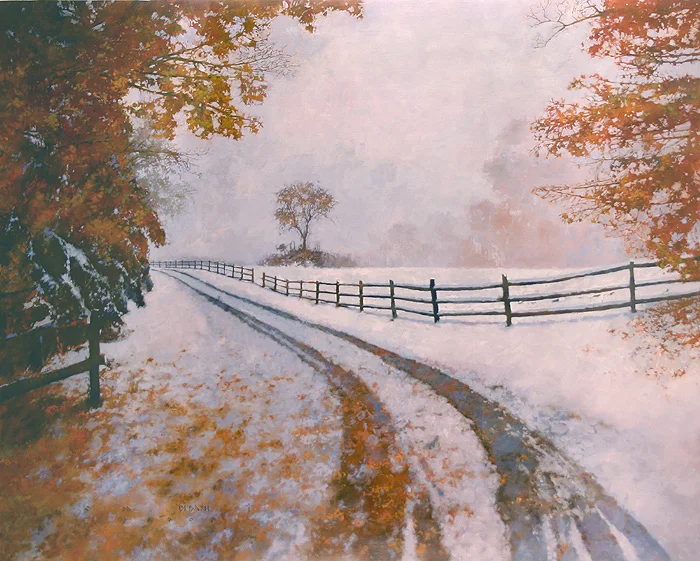 "October Snow" - oil on linen - 48"h x 60"w - SOLD