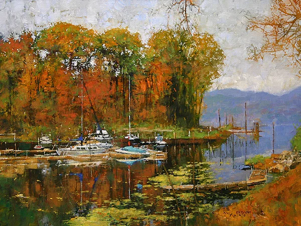 "Lake Champlain - VT" - oil on linen - 18"h x 24"w - SOLD