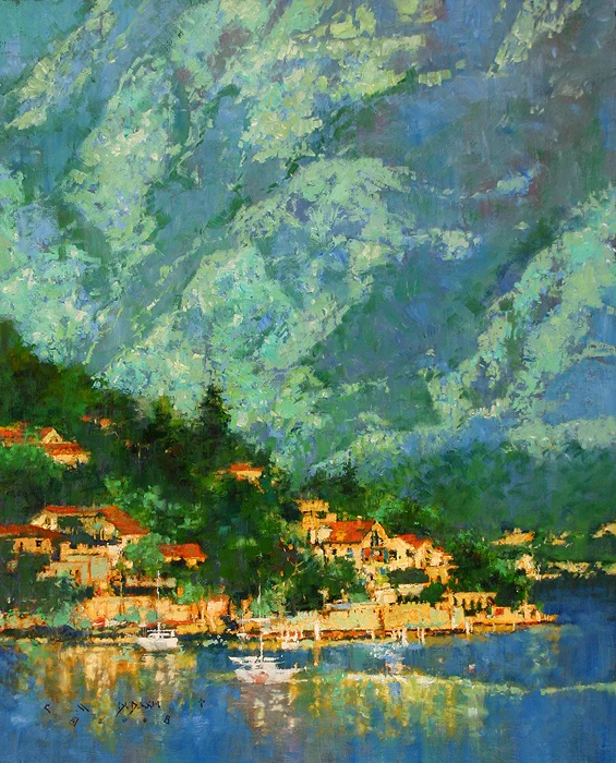 "By The Sea" - oil on linen - 20"h x 16"w - SOLD