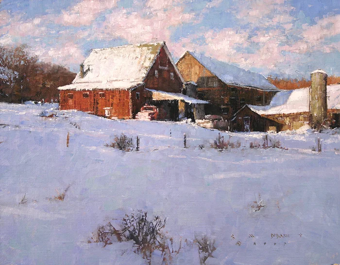 "Snowed In" - oil on linen - 14"h x 18"w - SOLD