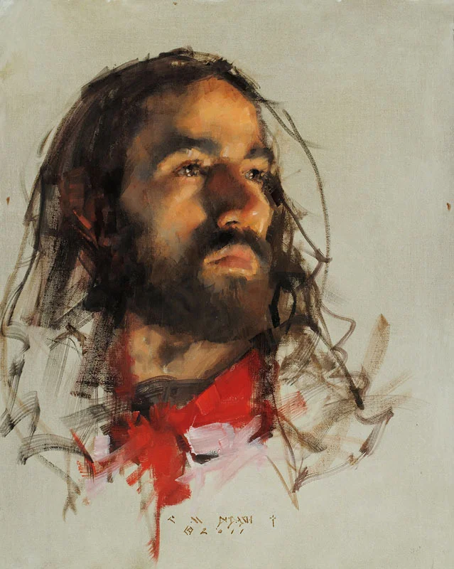 "DAN - PORTRAIT DEMO" - oil on linen - 20"h x 16"w Done at an Oil Painting Workshop at the Scottsdale Artist School, Scottsdale , AZ October 2011 