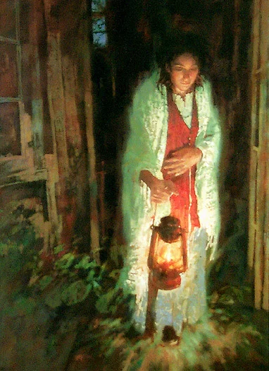 "Lamp Unto My Feet" - oil on linen - 32" x 44" - SOLD