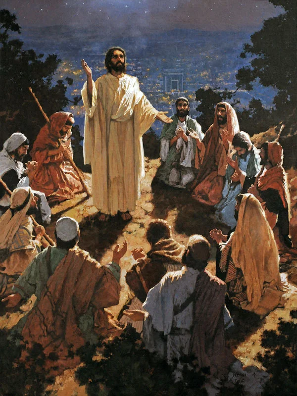 "HE LIFTED HIS EYES TOWARD HEAVEN" - oil on linen - 48" x 36" - SOLD