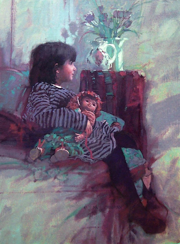 "RORY" - oil on linen - 32"h x 24"w - SOLD