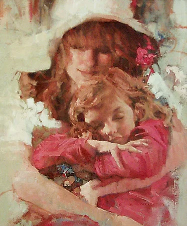 "A Mother's Love #2" - oil on linen - 20" x 24" - SOLD