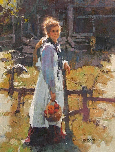 *****SOLD***** "Study of Jesse" - oil on linen - 9" x 12"
