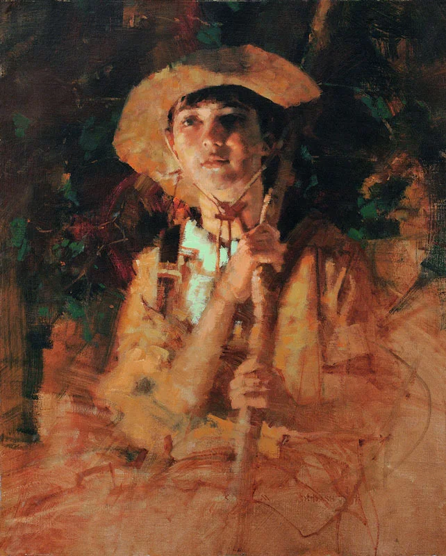 "DAKOTA BENJAMIN" - oil on linen - 30"h x 24"w Available at SAKS GALLERIES , Denver CO.