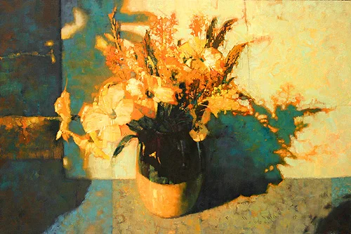 "Golden Bouquet" - oil on linen - 24"h x 36"w Contact C. Michael Dudash/Mission House Artworks for pricing and availability